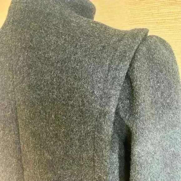Gallery Tailored Mock Neck 100% Wool Coat - Picture 9 of 9